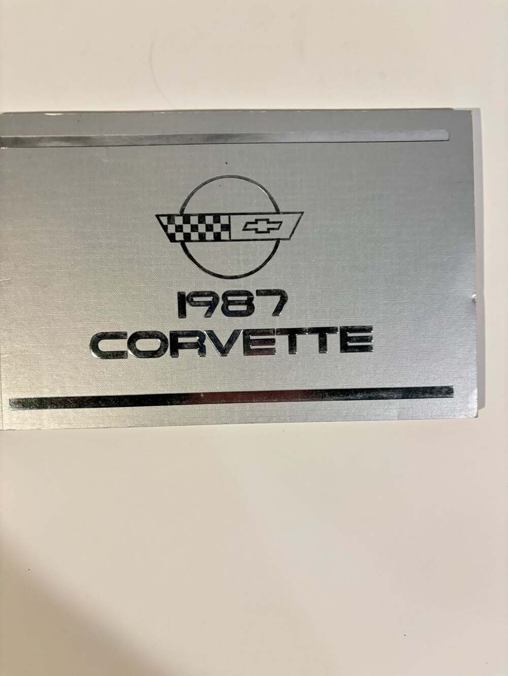 1987 Chevrolet Corvette Factory Original Owner's Manual